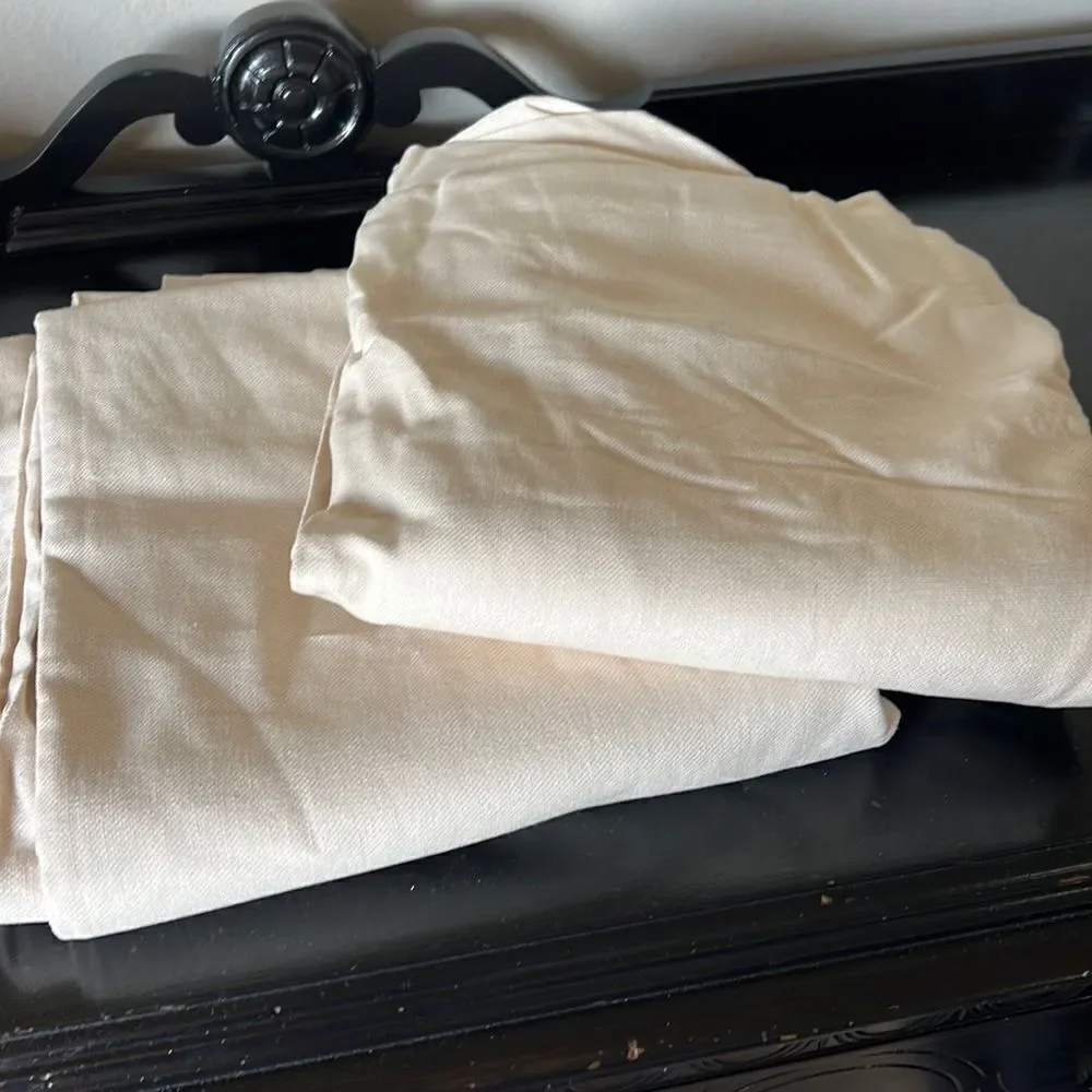 Pottery Barn Peyton Drapes Ivory
